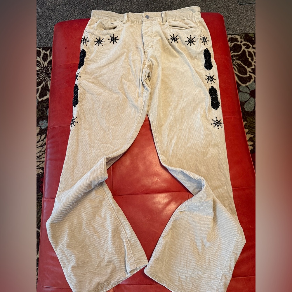 Corduroy flared leg pants size 36